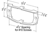 Grote 43673 Bracket, Chrome, Buttress-Style Guard