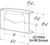 Grote 43144 Bracket, Silver, Steel Light Guard