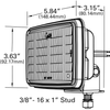 Grote 63741 LED Work Light, Flood Pattern, 24 Volt