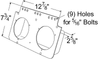 Grote 43655 Bracket, Closed Back Mounting Module