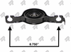 PowerTrain Industries 2180-20 FORD EDGE CENTER SUPPORT CARRIER BEARING