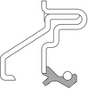 9864S National Rear Wheel Hub Seal Ford Dodge GM