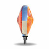 TRUX TLED-DFO AMBER/RED TURN & MARKER DOUBLE FACE ROUND "OL-SKUL" LED LIGHT - 38 DIODES