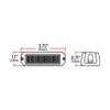 TRUX TLED-W24A26 CLASS 1 DIRECTIONAL 4 LED SURFACE MOUNT AMBER STROBE LIGHT WITH 36 FLASH PATTERNS
