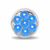 TRUX TLED-2XAB 2" AMBER MARKER TO BLUE AUXILIARY ROUND LED LIGHT - 7 DIODES