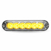 TRUX TLED-W16A26 CLASS 1 DIRECTIONAL 6 LED SLIM SURFACE MOUNT AMBER STROBE LIGHT WITH 36 FLASH PATTERNS