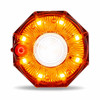 TRUX TLED-OC1A 3" DUAL COLOR AMBER/WHITE PORTABLE/MAGNETIC/HANGABLE HAZARD LED LIGHT (9 DIODES)