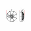 TRUX TLED-OC1A 3" DUAL COLOR AMBER/WHITE PORTABLE/MAGNETIC/HANGABLE HAZARD LED LIGHT (9 DIODES)