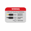 TRUX TLED-FG3R RED LED MARKER MINI FLATLINE LED LIGHT - 8 DIODES