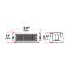 TRUX TLED-W23A24 CLASS 1 DIRECTIONAL 3 LED SURFACE MOUNT AMBER STROBE LIGHT WITH 36 FLASH PATTERNS