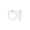 TRUX TM-2003 8" CONVEX MIRROR WITH OFFSET MOUNTING BRACKET