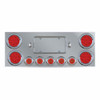 TRUX TU-9002L STANDARD REAR CENTER PANEL WITH 4 X 4" RED STOP, TURN & TAIL LED LIGHTS / 5 X 2.5" RED STOP, TURN & TAIL LED LIGHTS / 2 X LICENSE LED LIGHTS