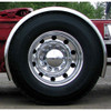 TRUX TFEN-S10 96" STAINLESS STEEL ROLLIN'LO LONG SINGLE AXLE FENDERS WITH ROLLED EDGE (14 GAUGE)