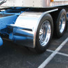 TRUX TFEN-H16 72" STAINLESS STEEL LONG FRONT HALF FENDERS WITH ROLLED EDGE (16 GAUGE)
