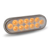 TRUX TLED-O12CA OVAL CLEAR AMBER LED TURN SIGNAL & MARKER LIGHT
