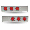 TRUX TU-9210L1 FLAT TOP MUD FLAP HANGER WITH 2 1/2" BOLT SPACING & 4" LEDS