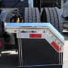 TRUX TU-9223 45Âº 30.25" STAINLESS STEEL STANDARD MUD FLAP HANGER WITH 1 1/8" BOLT SPACING
