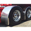 TRUX TFEN-S37 96" STAINLESS STEEL SUPER LONG SINGLE AXLE FENDERS WITH ROLLED EDGE (14 GAUGE)