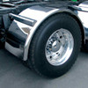 TRUX TFEN-S32 80" STAINLESS STEEL SINGLE AXLE FENDERS WITH ROLLED EDGE (14 GAUGE)