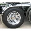 TRUX TFEN-H53 80" STAINLESS STEEL ROLLIN'LO LONG HALF FENDERS WITH ROLLED EDGE (14 GAUGE)