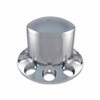 TRUX THUB-RPN CHROME ABS PLASTIC REAR AXLE COVER WITH REMOVABLE HUBCAP - NUT COVERS NOT INCLUDED