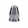 TRUX TNUT-B2 1 1/2" CHROME ABS PLASTIC PUSH ON NUT COVER WITH FLANGE