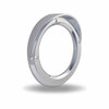 TRUX TBEZ-4CH2 4" CHROME PLASTIC "SCREW ON" BEZEL WITH VISOR