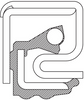 370019A National Oil Bath Wheel Seal