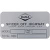 120707 Dana Spicer Off-Highway Axle Name Plate