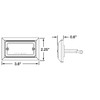 Truck-Lite 2675 Red LED Signal-Stat Chrome Plated Light