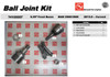 74100007 Dodge Ram 2500/3500 AAM 9.25" Solid Front Axle Ball Joint Kit 2013.5+