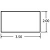 Truck-Lite 98176Y Reflective Tape 2 x 3.5 Rectangular