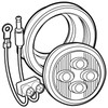 Truck-Lite 10086Y LED 10 Series Low Profile Combo M/C Grommet Kit 12 Volt