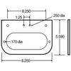 Truck-Lite 60722 60 Series Steel Mounting Bracket