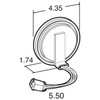 Truck-Lite 44351R LED Super 44 S/T/T 6 Diode Light Hard W/ PL-3 Adapter