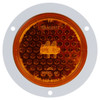 Truck-Lite 44877Y LED Super 44 F/P/T Light W/Gray Flange Diamond Shell