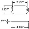Truck-Lite 98001Y Rectangular Reflector 1-7/8 Wide