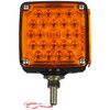 Truck-Lite 2752 Amber/Amber LED Double Dual Face Pedestal Light Square 18 Diode