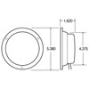 Truck-Lite 80334R 80 Series S/T/T Light W/Black Housing