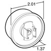 Truck-Lite 30250Y LED 30 Series Omni Volt M/C Light