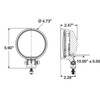Truck-Lite 81371 81 Series LED Work Light Black housing w/20 leads