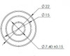 Dinex 17200027 Universal Fitting M14X1.5/Ø7.4