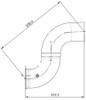 Dinex 3FE034 Exhaust Pipe For Freightliner