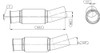 Dinex 3FE044 Exhaust Pipe W. Bellow For Freightliner