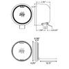 Truck-Lite 81260 4" Round LED Rubber Work Utility Light 6 Diode 500 Lumens