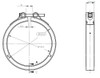 Dinex 58839 Exhaust Clamp For Detroit Diesel