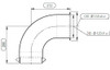 Dinex 5EE075 Exhaust Pipe For Kenworth
