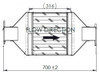 Dinex 65009 DPF For Navistar