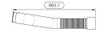 Dinex 65526 Exhaust Pipe W. Flex D3S For International