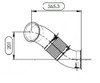 Dinex 6IA037 Exhaust Flex D3S For International